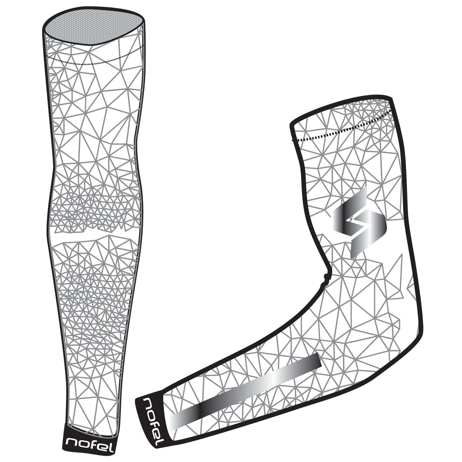 Endurance Arm Warmer White Nofel Pro